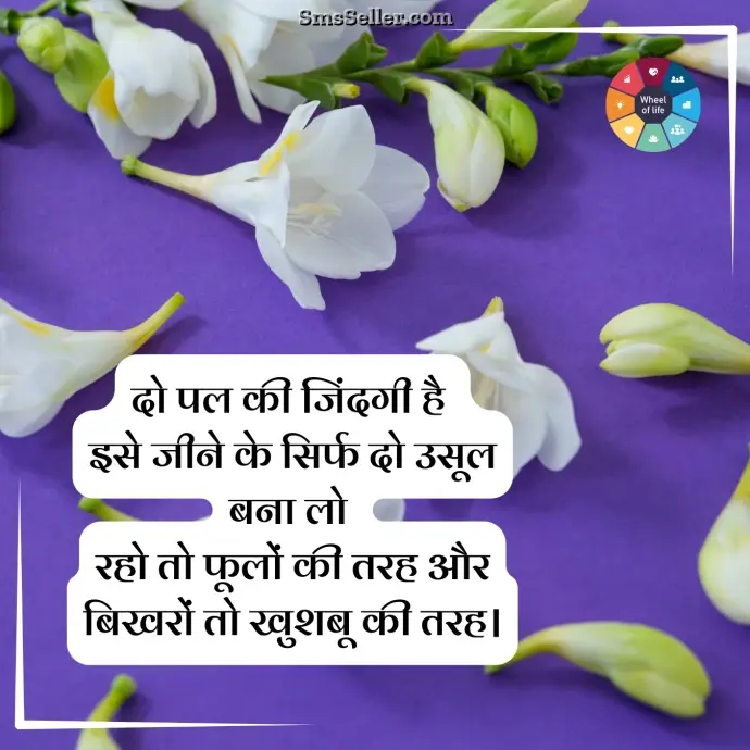 lines short in hindi do pal kee jindagee hai